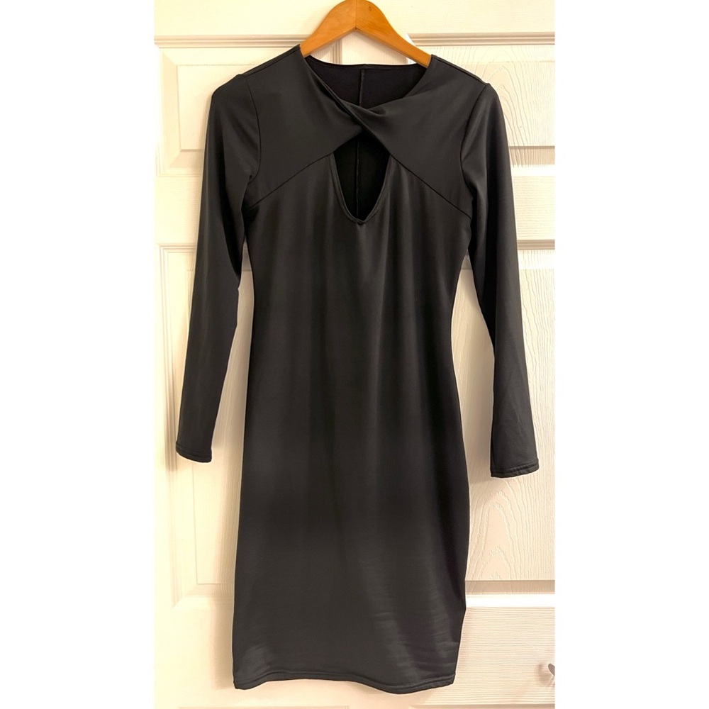 Fleece Lined Cutout Dress